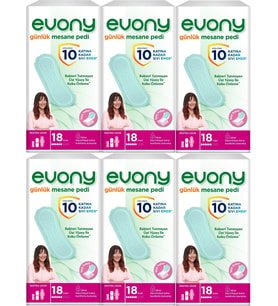 Evony Günlük Mesane Pedi Ekstra Uzun 108 Adet (6PK*18)