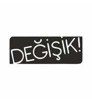 Değişik! Araba Sticker siyah 15x6 CM (Siyah)