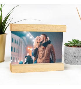 Kişiye Özel Fotoğraf Baskılı Ahşap Kaideli Akrilik Foto