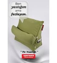 Sırt Destek Yastığı - Bel, Boyun Destekli Yastık TV Yastığı Okuma Yastığı Ameliyat Sonrası (Yeşil)