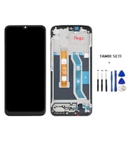 Tkgz - Oppo Realme C21Y Uyumlu Lcd Ekran Dokunmatik Servis ÇITALI + TAMİR SETİ