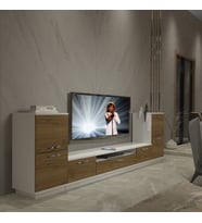Decoraktiv Trendstyle On2 Mdf Tv Ünitesi Tv Sehpası - Beyaz Pera (Beyaz - Pera)