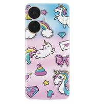 C55 Kılıf Silikon Desen Özel Seri Unicorn Mektup 1800
