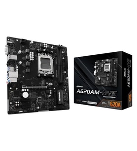 Asrock A620AM-HVS Amd A620 Soket Am5 Ddr5 6800(OC)MHZ Matx Gaming (Oyuncu) Anakart