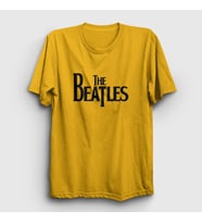 Presmono Unisex Sarı Logo The Beatles T-Shirt 114550tt (Sarı)