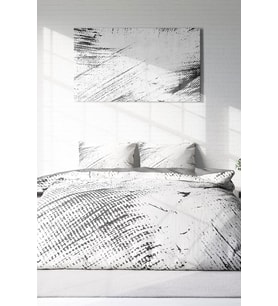 Çift Kişilik ( Lastikli Çarşaflı ) %100 Pamuk Saten Nevresim Takımı Lux Marble