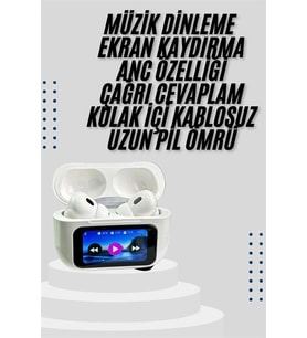 Dokunmatik Ekranlı Air Pro 2 ANC Kulaklık Kablosuz Çok Fonksiyonlu