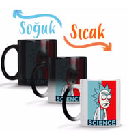 The Science of Rick And Morty Sihirli Kupa Bardak Porselen