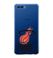 Huawei Honor View 20 Uyumlu Kapak Miami Heat Tasarımlı Şeffaf Silikon Kılıf