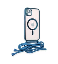 İphone 11 Kılıf Divo Lazer Askılı Magsafe Kapak - Sierra Blue