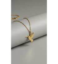 Luxury Arı Kuşu Kolye 925 Ayar (Gold)