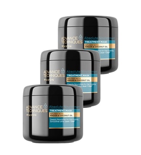 Advance Techniques Argan ve Hindistan Cevizi Yağı İçeren Saç Maskesi 375 Ml. Üçlü Set