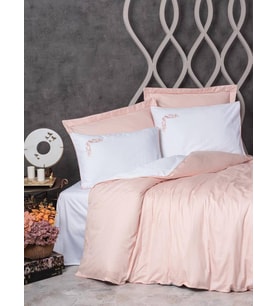 Cotton Box Çift Kişilik Elit Saten Nevresim Takımı Melinda Pembe