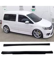 Vw Caddy Aero Yan Marşpiyel Seti Mat Siyah Plastik 2 Adet 2010-2020