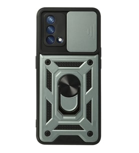 Durukar® A74 4G Kılıf Pars Lens Yüzüklü Silikon - Yeşil