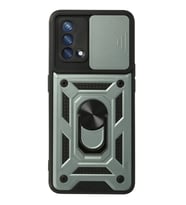 Durukar® A74 4G Kılıf Pars Lens Yüzüklü Silikon - Yeşil