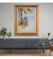 Altın Varaklı Paspartulu Çerçeveli  Tablo n5s1140