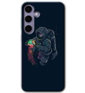 Galaxy S24 Plus Kılıf HD Desen Baskılı Kılıf - Astronot Kıyafeti