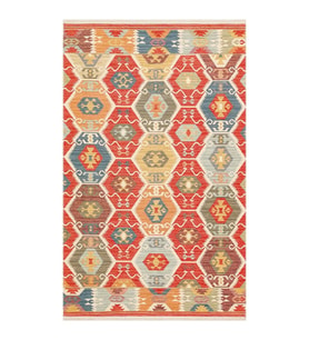 Hoom Rugs VGT 06 Red Yıkanabilir Çift Taraflı Otantik Halı (Çok Renkli)