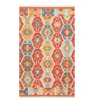 Hoom Rugs VGT 06 Red Yıkanabilir Çift Taraflı Otantik Halı (Çok Renkli)