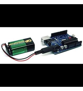 9 V Pil Barrel Dönüştürücü Kablo - 9 V to DC Barrel Adapter