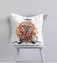 BK Gift Kişiye Özel İsimli Gemi Tasarımlı Yastık-4