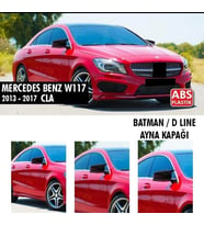 Mercedes Cla Uyumlu Serisi W117 (2013-2017) Batman Ayna Kapağı (Parlak Siyah)