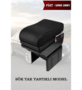 fiat uno 2001 kol dayama Lüks Siyah geniş model Yastıklı Deri