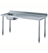 Electrolux Professional Özel Şef Çalışma Tezgahı, Tek Evyeli (evye Solda), Sırtlı - 1800 Mm TL1810SXPN