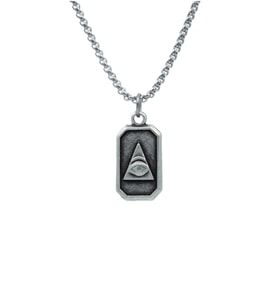 Minimal Göz Örme Zincir Kolye - Gümüş Kaplama - Erkek Kadın Kolye - No:1365