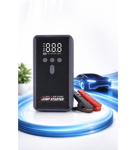 16000 mAh Araç Akü Takviye Cihazı Hava Kompresörü Powerbank Dijital Göstergeli Jump Starter  WM-16