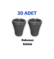 30 Adet Kokusuz Plastik Küllük Seti, Pratik ve Temiz Kullanım