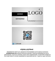 NFC ve QR Kod Özellikli Temassız Dijital Kartvizit (Beyaz)