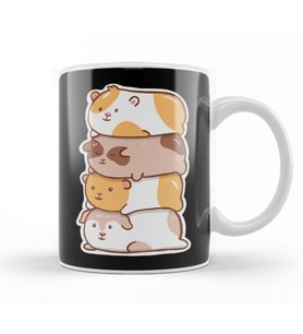 Kawaii Guinea Pigs Kupa Bardak Porselen