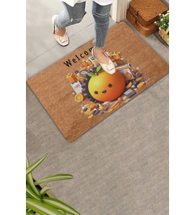 Valerine Life Portakal Adam Welcome Kapı Önü Paspası 45x70cm