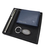 Signator D271 İsme Özel Set - Deri Cüzdan Kartlık + Anahtarlık  + Kalem Seti  İsme Özel Hediyelik Set (Karışık)