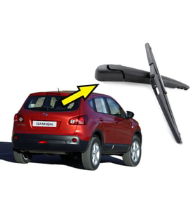 Nissan Qashqai Arka Silecek Kolu ve Süpürgesi Komple Takım (2006 - 2013)
