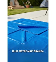 Elit Dayanıklı ve Çok Amaçlı Koruma Mavi Branda 12x12 m