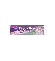 Büzgülü 10'lu Çöp Torbası Kiraz Çiçeği Kokulu Büyük Boy 65 x 70 cm Onikili Paket