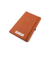 İsme Özel Defter Lastikli Termo Deri Yılbaşı Hediyesi (Taba)