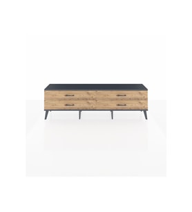 Arges TV Ünitesi 4 Çekmeceli  176x30x51 Aytaşı-Antrasit/Çam