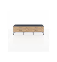 Arges TV Ünitesi 4 Çekmeceli  176x30x51 Aytaşı-Antrasit/Çam