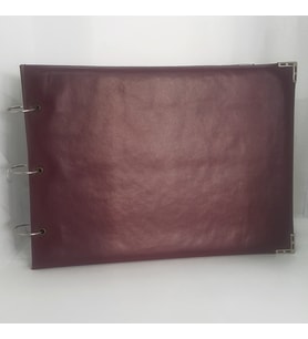 ÖZEL TASARIMLI DERİ KAPAKLI YAPIŞKANLI ALBÜM 29x21 cm. 20 YAPRAK