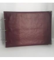 ÖZEL TASARIMLI DERİ KAPAKLI YAPIŞKANLI ALBÜM 29x21 cm. 20 YAPRAK