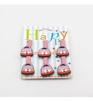 6LI AHŞAP SİLİKON FİGÜRLÜ KÜÇÜK SÜS MANDALI 3.5 cm