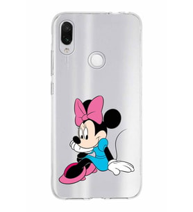Xiaomi Redmi Note 7 Uyumlu Kapak Minnie Mouse Tasarımlı Şeffaf Silikon Kılıf