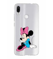 Xiaomi Redmi Note 7 Uyumlu Kapak Minnie Mouse Tasarımlı Şeffaf Silikon Kılıf