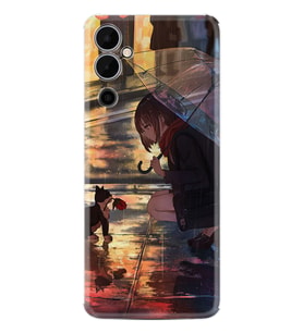 Tecno Pova Neo 2 Kılıf Silikon Desen Özel Seri Kız ve Kedi 1762