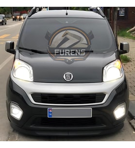 Fiat Fiorino 2008-2023 Uyumlu H lip Esnek Ön Lip 2 Parça Karlık Ön Ek Tampon Altı Dil