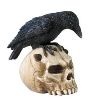WISE Veronese İskelet Serisi-WISE KURUKAFA VE KARGA-11,5*13*7 CM.